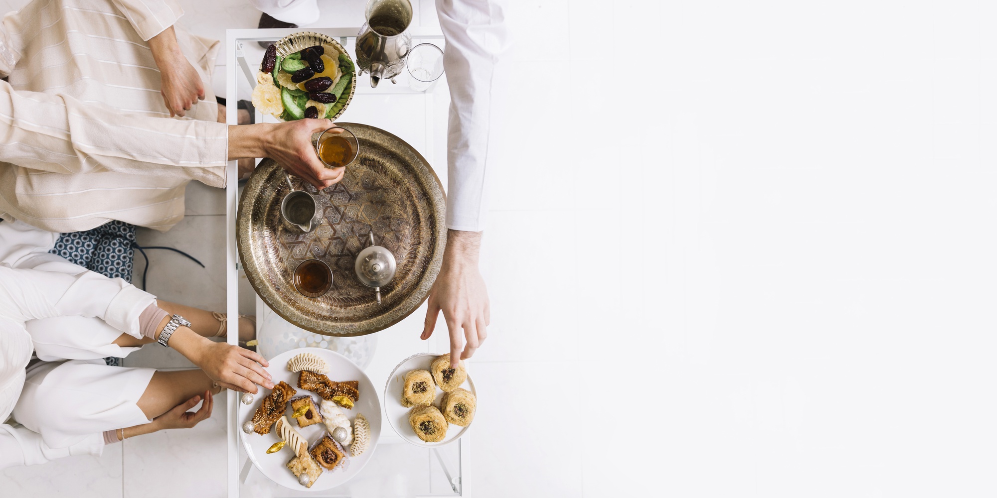 Invitation to culinary workshop table
