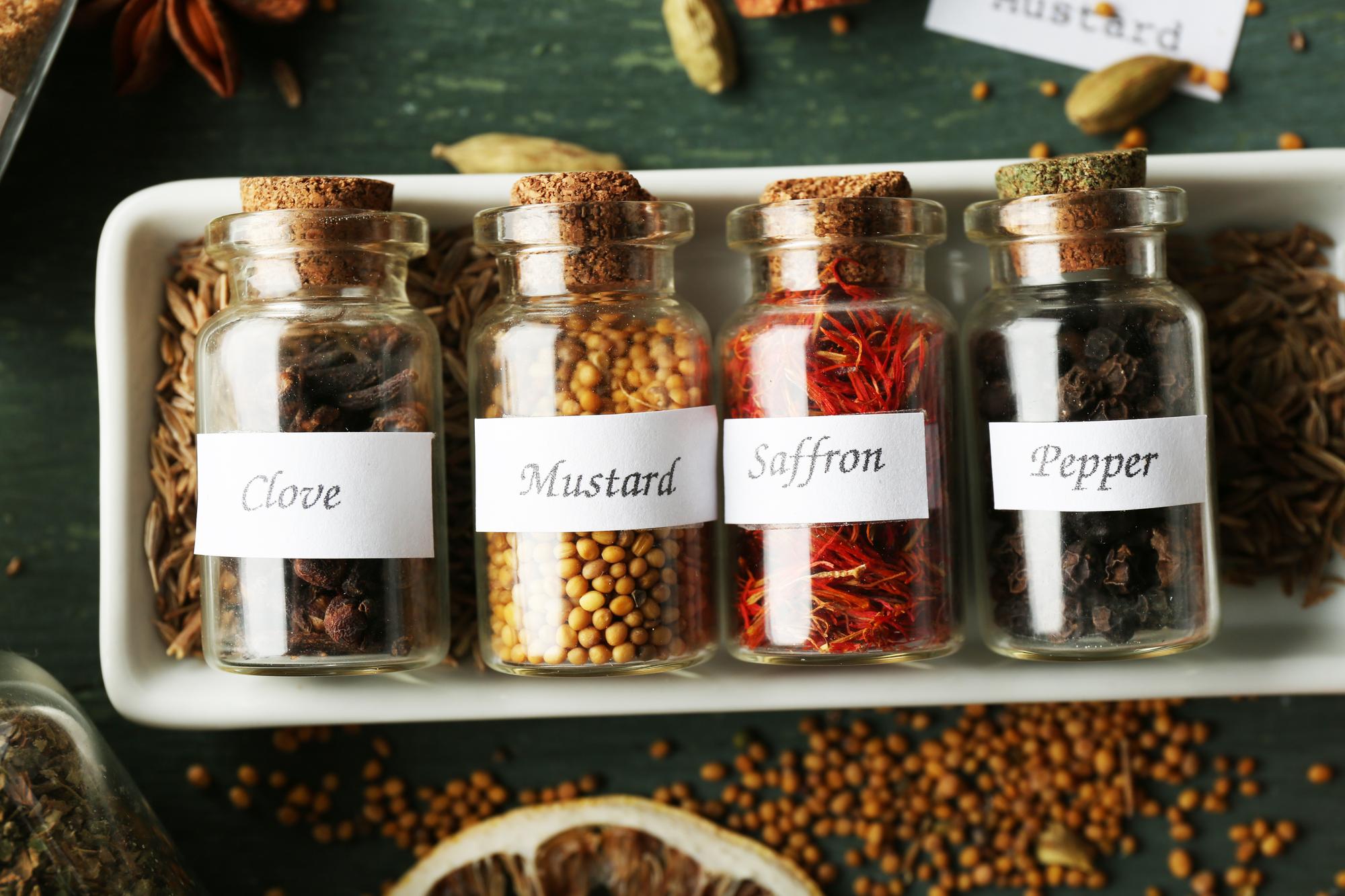 Subscription kit with recipe cards and herbs